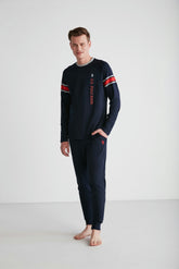 U.S. Polo Men Round Neck Pajama Set